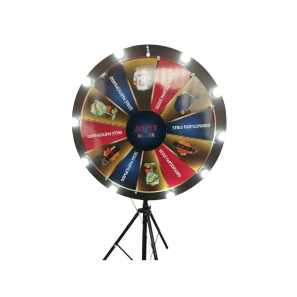 Ruleta 100 cm base tipo tripode Con Luz - Imagen 6