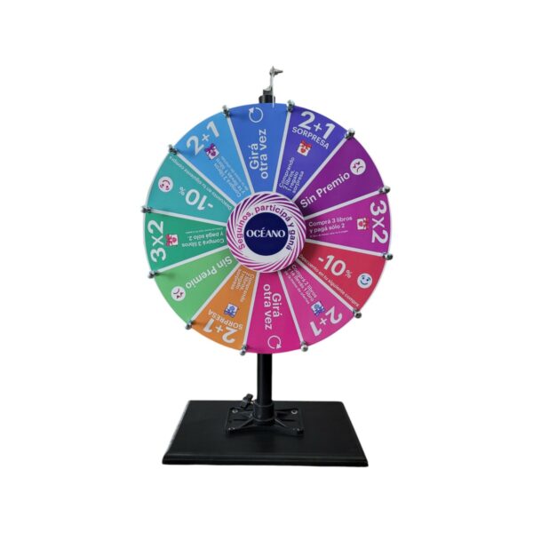 Ruleta 50 cm de diámetro base mostrador - Imagen 3