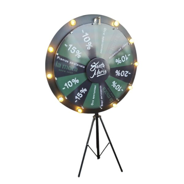 Ruleta 100 cm base tipo tripode Con Luz - Imagen 4