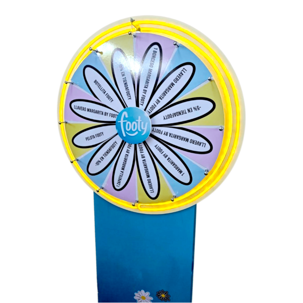 Ruleta totem 85 cm diámetro led neon imantado - Imagen 8