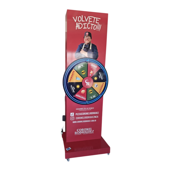 Ruleta totem 85 cm diámetro led neon imantado - Imagen 6